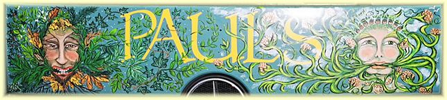 Photo: artwork on the front of one of Paul's delivery vehicles 
[2-34-645x145-truck-art.jpg 39kB]