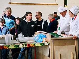 Photo: visitors with Paul and Gail