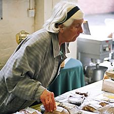 Photo: customer looking at products